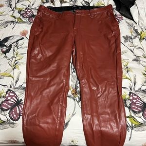 NWOT TORRID sz 18s brown pleather pants